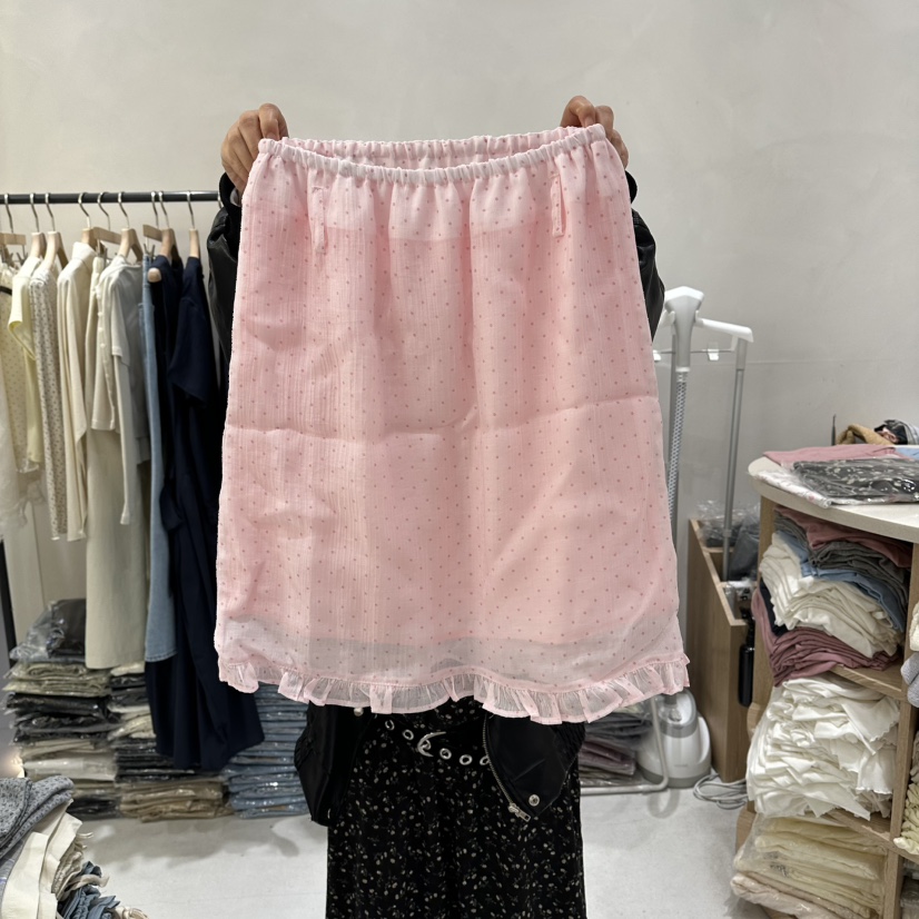 AURA東大門直郵女裝新品真品職業26春夏半身裙中短裙不含腰帶Au ra半身裙/中短裙圖色1