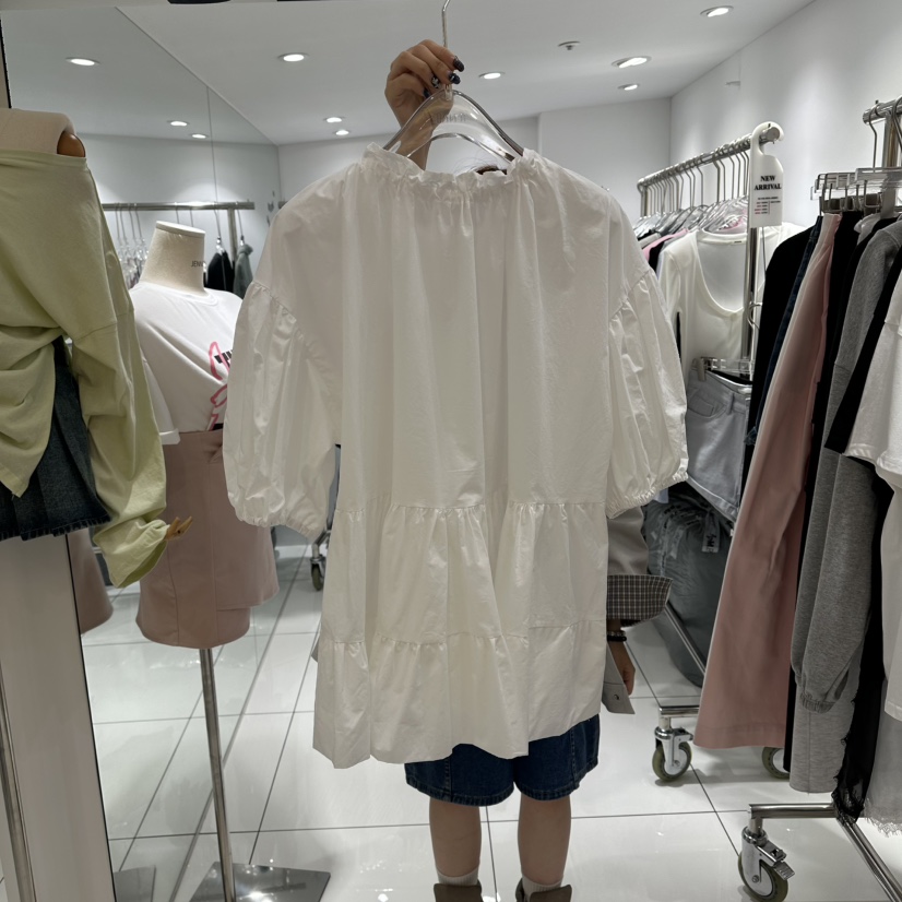 JENNIE東大門代購女裝新款時尚26春夏職業熱賣襯衫蕾絲衫JENNIE/VENEFIT襯衫/蕾絲衫