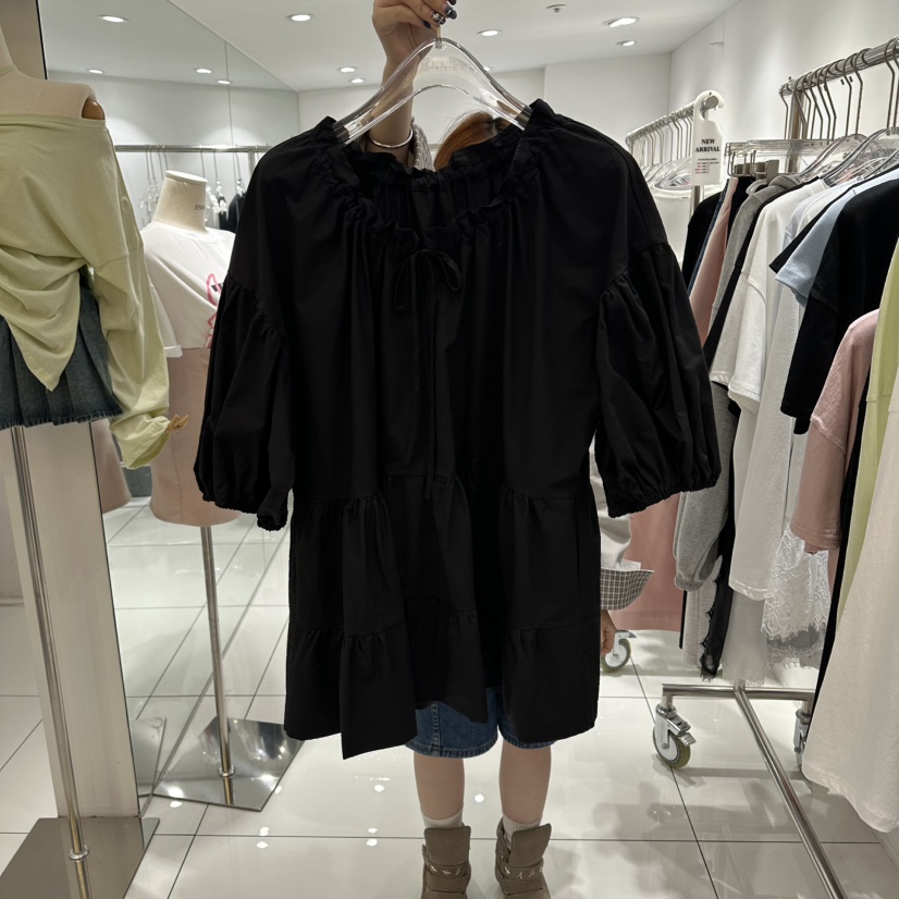 JENNIE東大門代購女裝新款時尚26春夏職業熱賣襯衫蕾絲衫JENNIE/VENEFIT襯衫/蕾絲衫圖色3