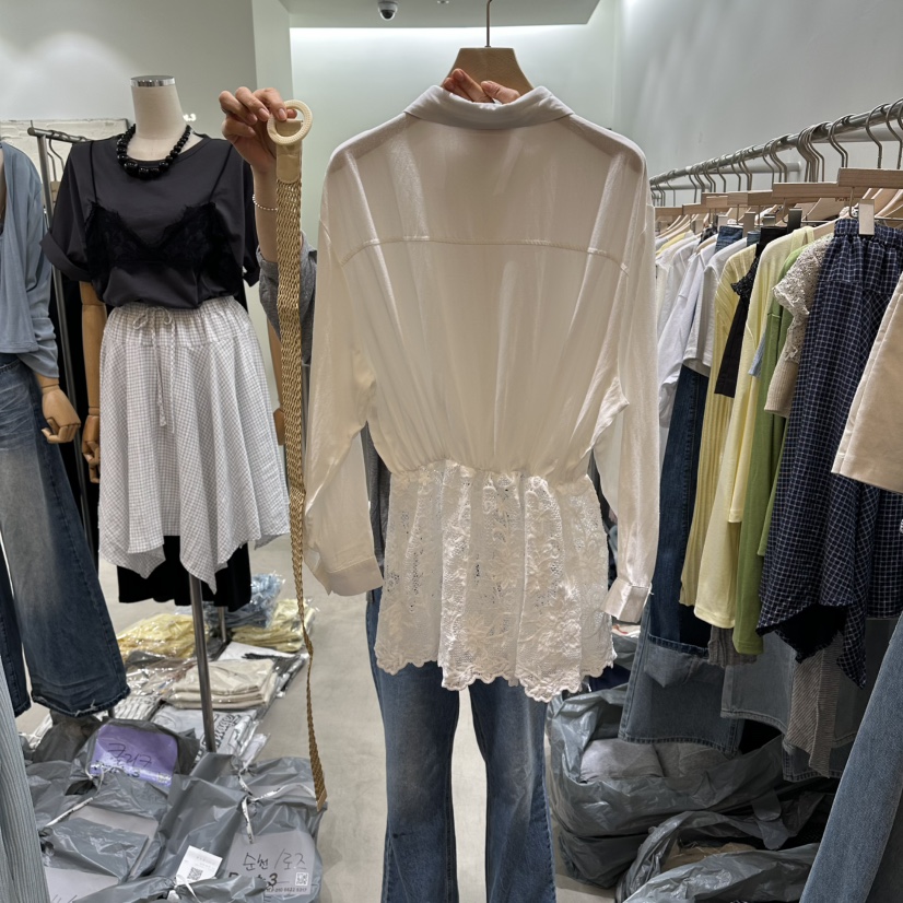 PART3韓國代購女裝新品真品職業人氣26春夏襯衫蕾絲衫含腰帶Part.3襯衫/蕾絲衫