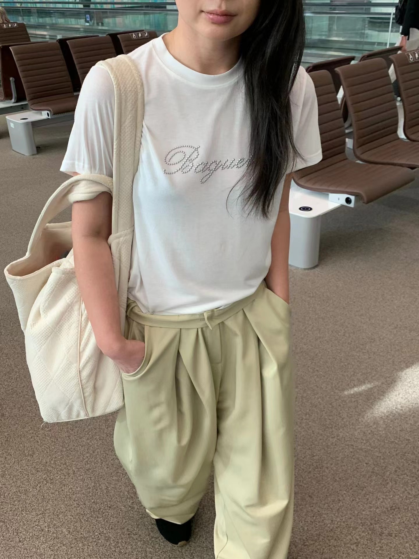 ShopBaguette韓國直郵女裝新品休閑人氣時尚熱賣職業推薦T恤ShopBaguetteT恤圖色1