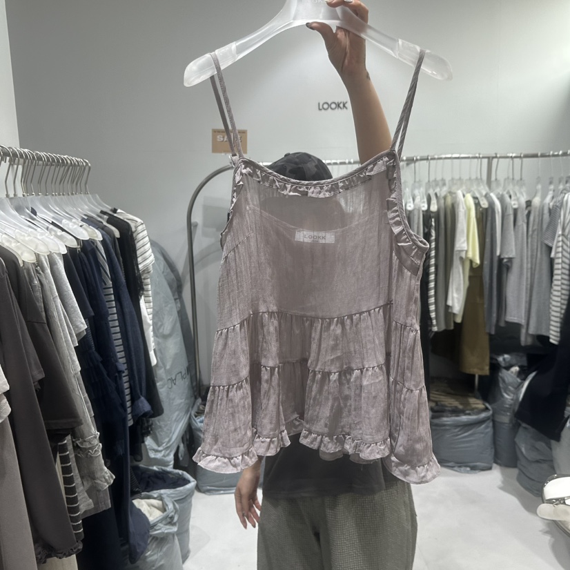 LOOKK/MIMME韓國直郵女裝新品職業26春夏推薦時尚吊帶背心LOOKK/MIMME吊帶/背心圖色1
