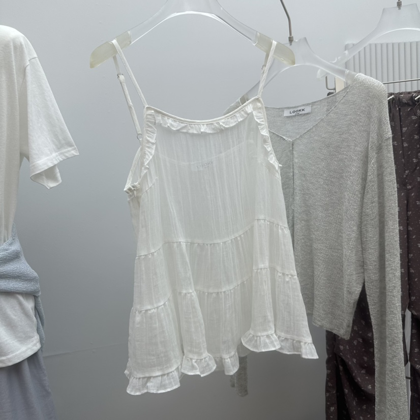 LOOKK/MIMME韓國直郵女裝新品職業26春夏推薦時尚吊帶背心LOOKK/MIMME吊帶/背心圖色2