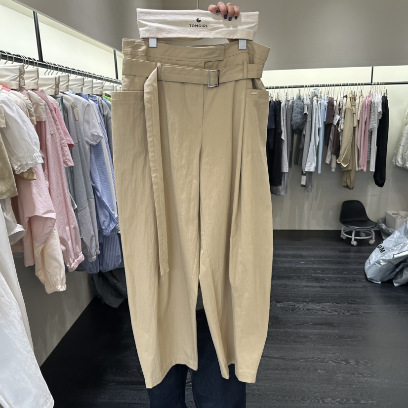 TOMGIRL韓國直郵實拍女士新款推薦人氣26春夏職業時尚休閑褲TOMGIRL休閑褲圖色2