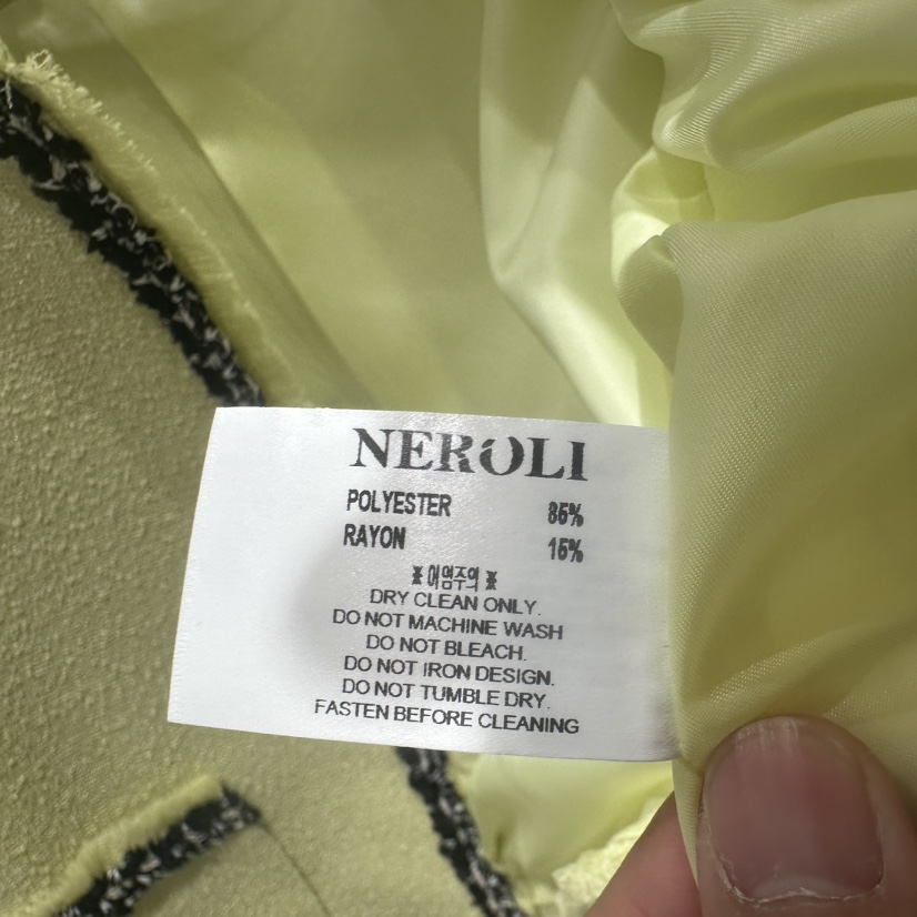 NEROLI 36韓國代購女裝新品熱賣人氣時尚休閑夾克粗花呢NEROLI 36夾克