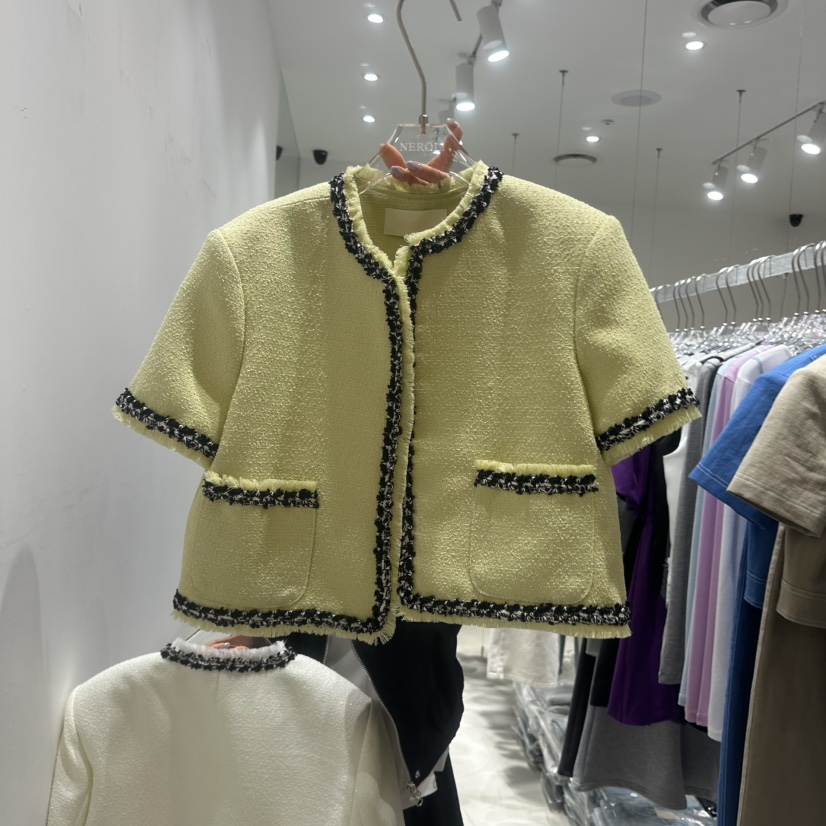 NEROLI 36韓國代購女裝新品熱賣人氣時尚休閑夾克粗花呢NEROLI 36夾克圖色2