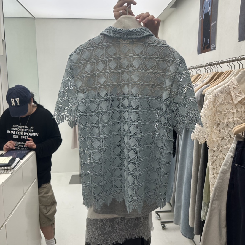 CHAV韓國直郵實拍女裝新款推薦職業人氣熱賣26春夏襯衫蕾絲衫CHAV襯衫/蕾絲衫