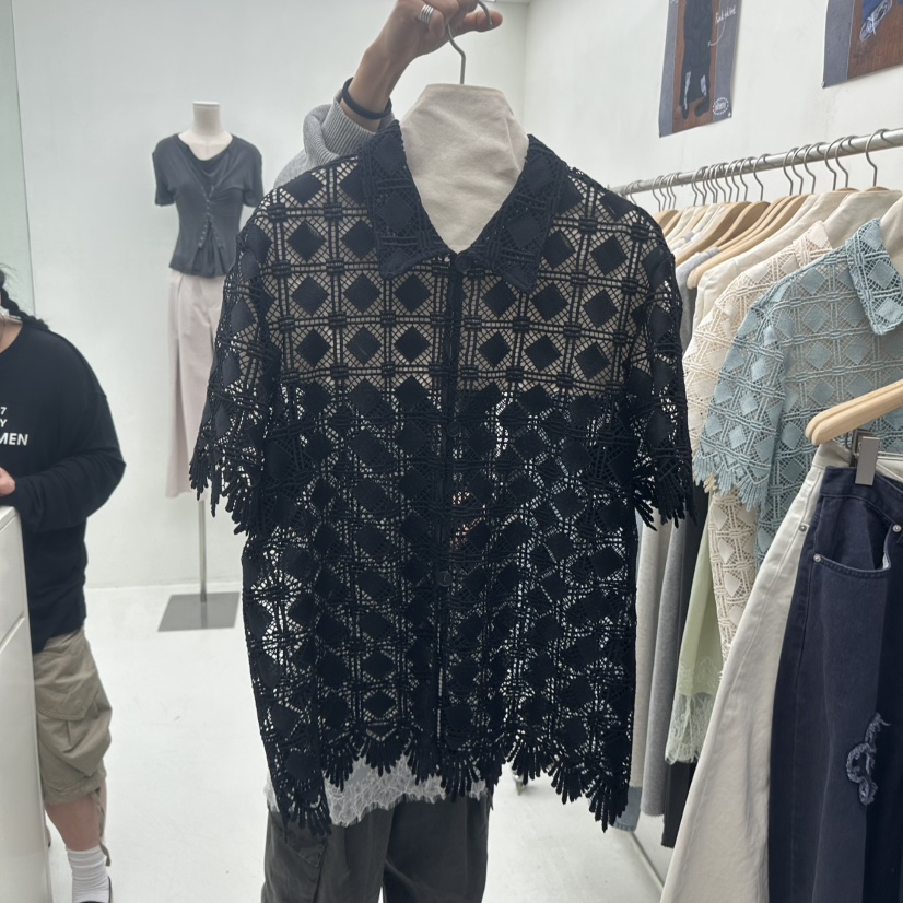 CHAV韓國直郵實拍女裝新款推薦職業人氣熱賣26春夏襯衫蕾絲衫CHAV襯衫/蕾絲衫圖色3