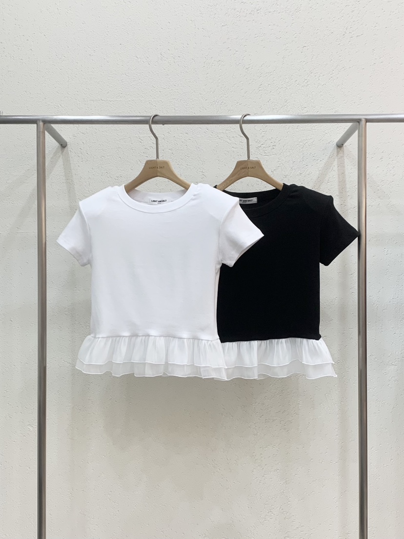 LIGHT AND SALT韓國直郵女裝新品時尚26春夏襯衫蕾絲衫LIGHT AND SALT襯衫/蕾絲衫