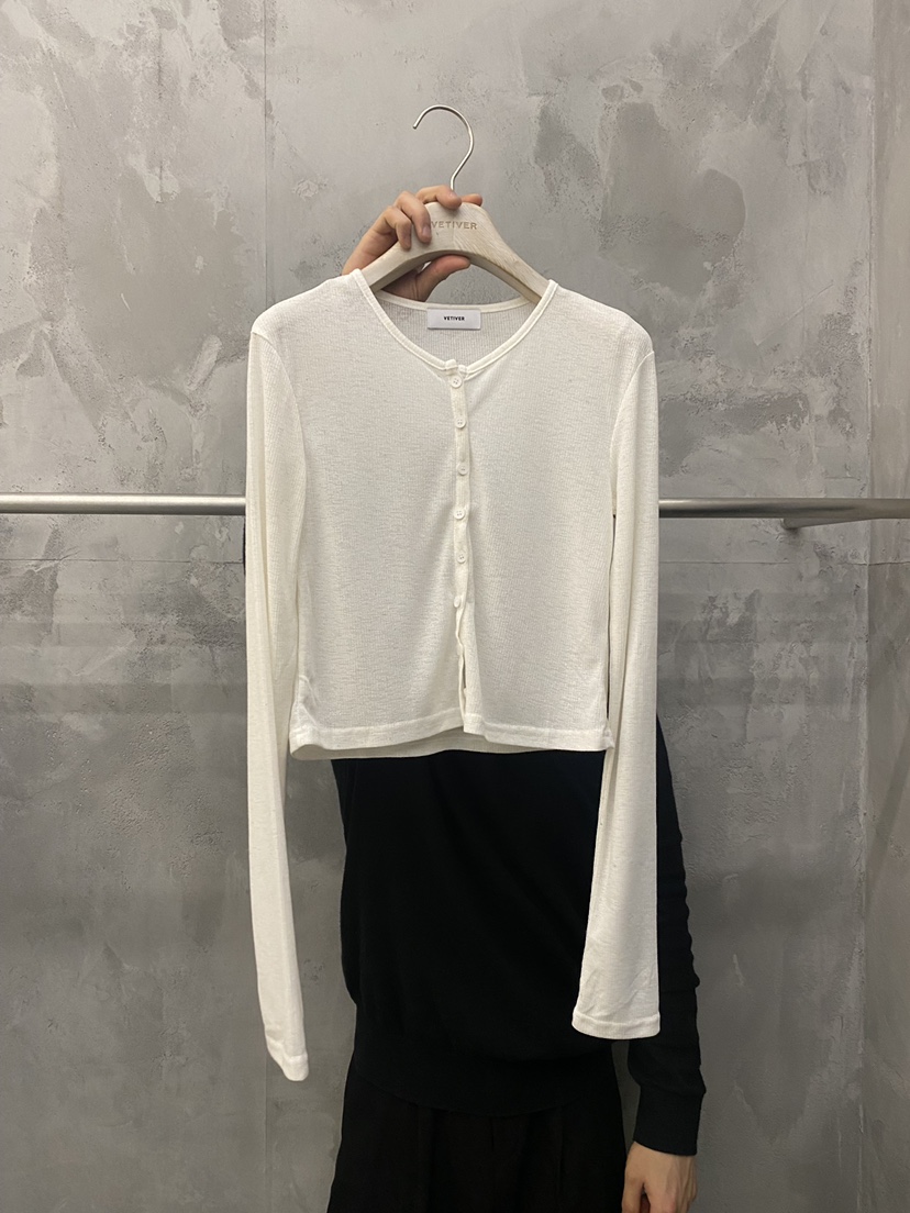 THE VETIVER-A韓國直郵女士新品休閑26春夏人氣時尚針織衫VETIVER針織衫圖色1