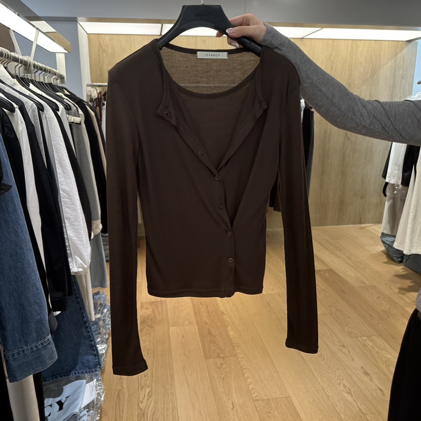 LEFANCY韓國東大門代購女士新款職業推薦襯衫蕾絲衫假兩件LEFANCY襯衫/蕾絲衫圖色3