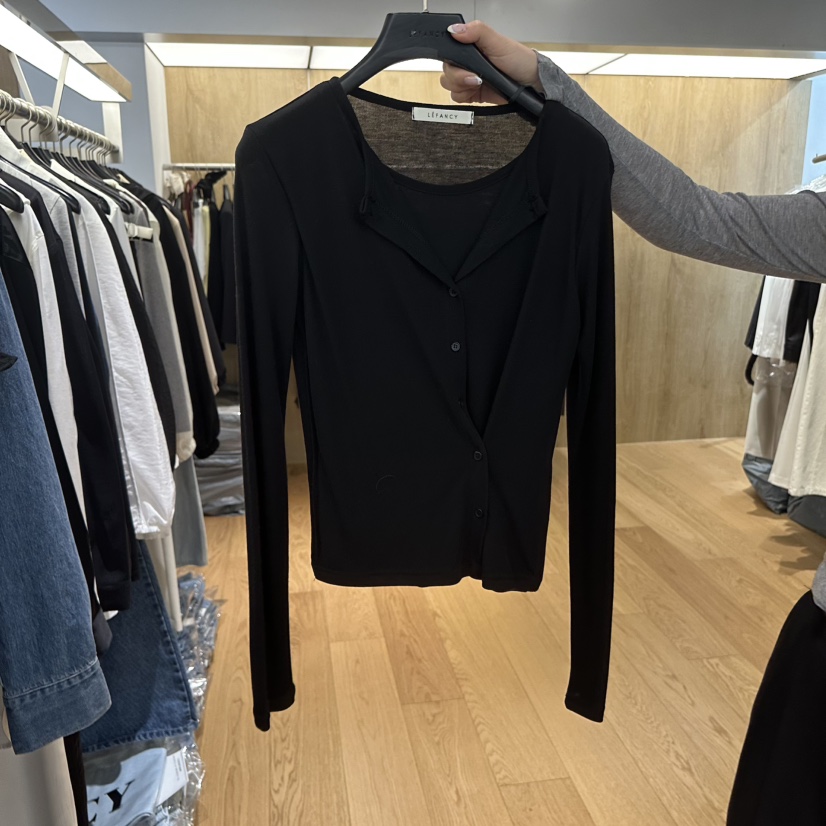 LEFANCY韓國東大門代購女士新款職業推薦襯衫蕾絲衫假兩件LEFANCY襯衫/蕾絲衫圖色4