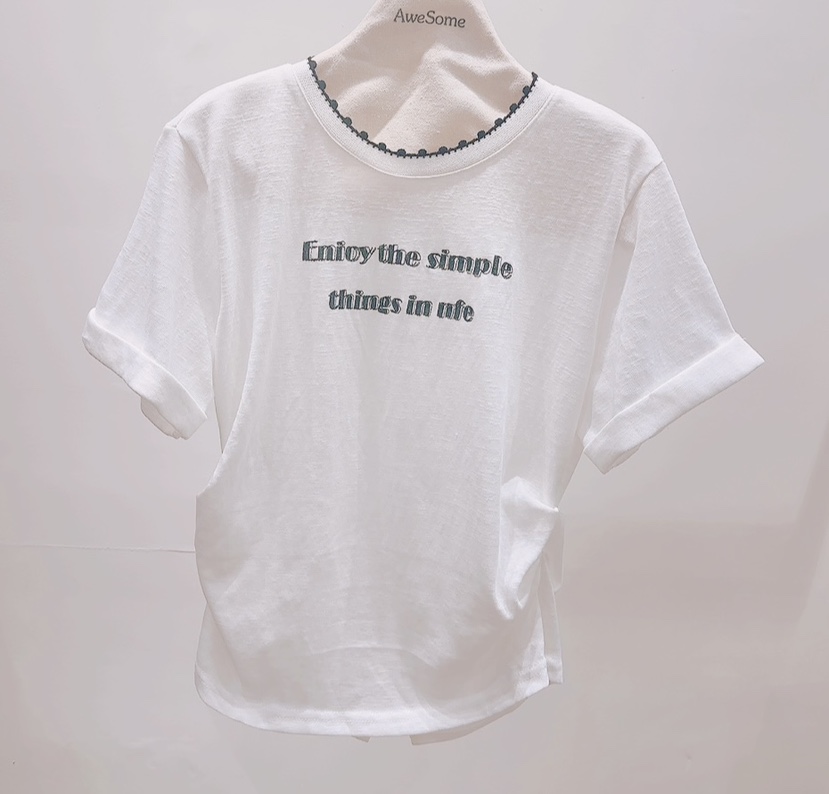 AWESOME-P韓國直郵實拍女裝新款職業熱賣時尚休閑人氣T恤AWESOME-PT恤圖色2