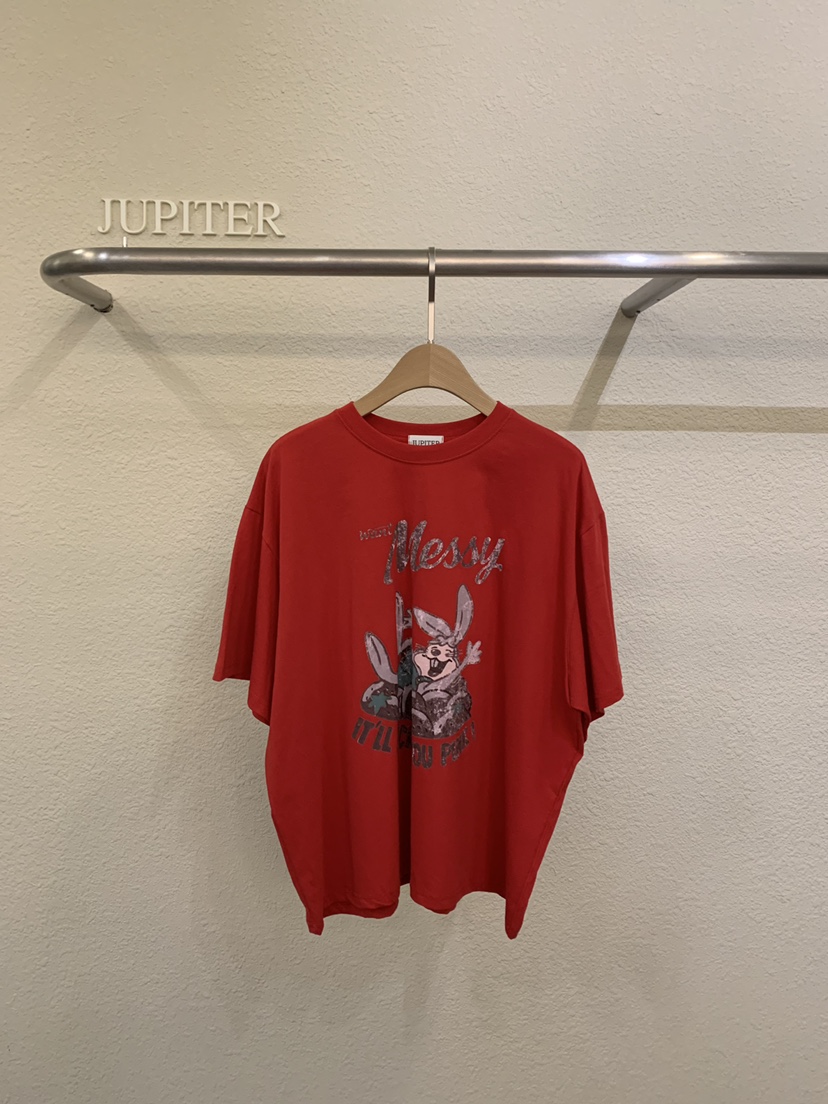 JUPITER韓國直郵實拍女士新品熱賣職業休閑時尚推薦26春夏T恤JUPITERT恤圖色2