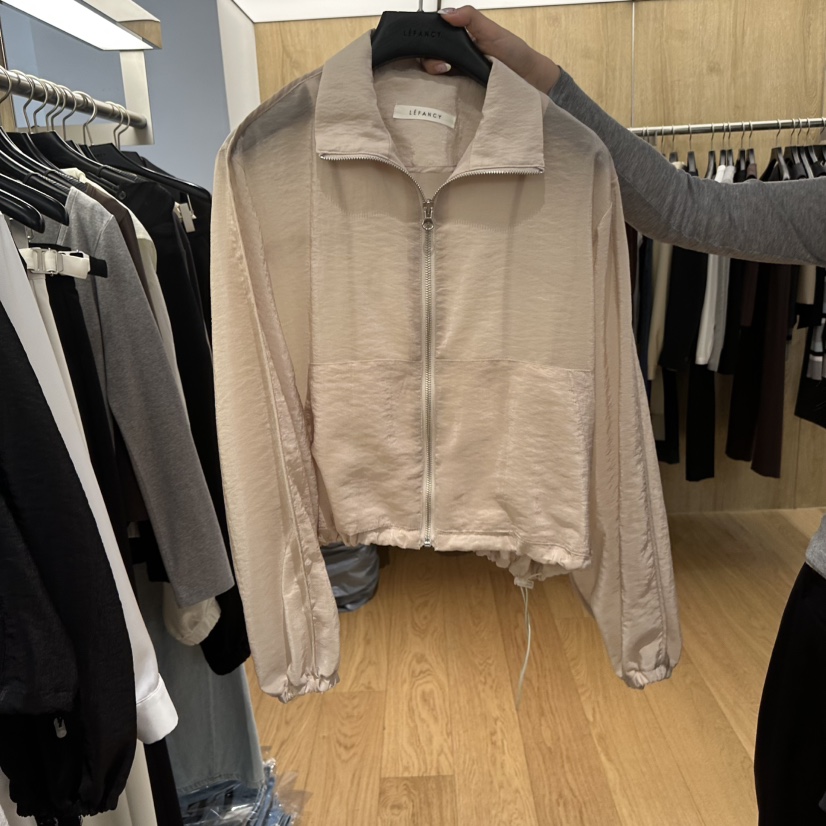 LEFANCY韓國直郵女士新款人氣時尚26春夏推薦夾克拉鏈海軍LEFANCY夾克圖色2