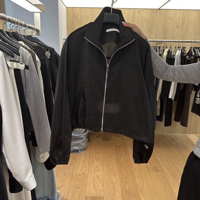 LEFANCY韓國直郵女士新款人氣時尚26春夏推薦夾克拉鏈海軍LEFANCY夾克圖色3