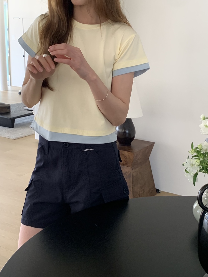 LONG PEAK韓國東大門直郵女士新品時尚26春夏休閑T恤疊穿LONG PEAKT恤