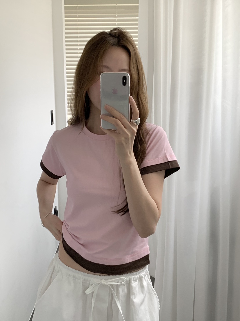 LONG PEAK韓國東大門直郵女士新品時尚26春夏休閑T恤疊穿LONG PEAKT恤