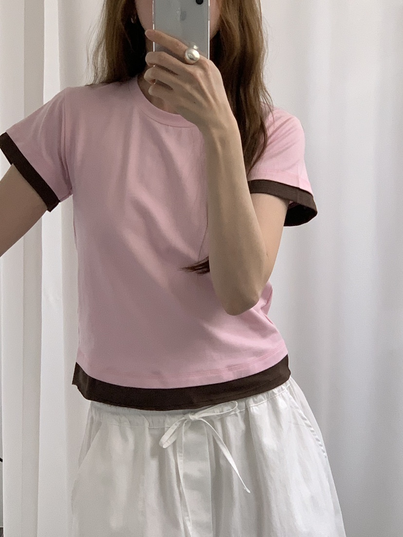 LONG PEAK韓國東大門直郵女士新品時尚26春夏休閑T恤疊穿LONG PEAKT恤