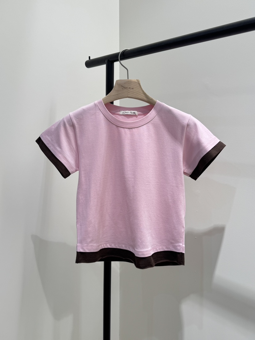 LONG PEAK韓國東大門直郵女士新品時尚26春夏休閑T恤疊穿LONG PEAKT恤圖色3
