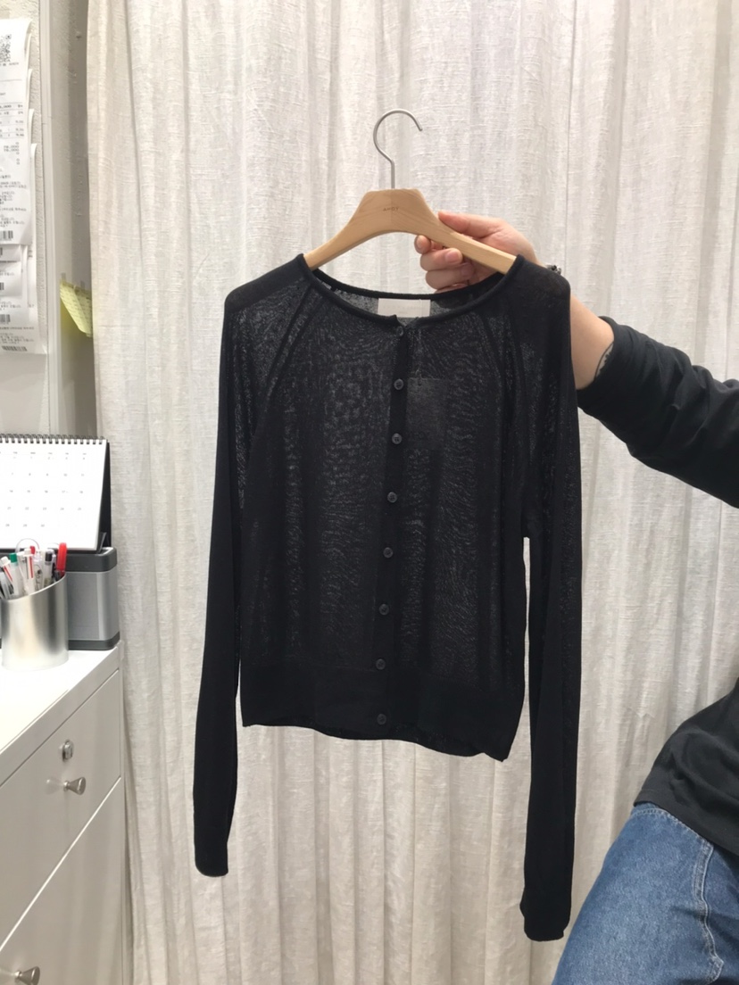 AHOY韓國直郵實拍女裝新款推薦時尚熱賣職業針織衫亞麻開衫AHOY針織衫圖色4