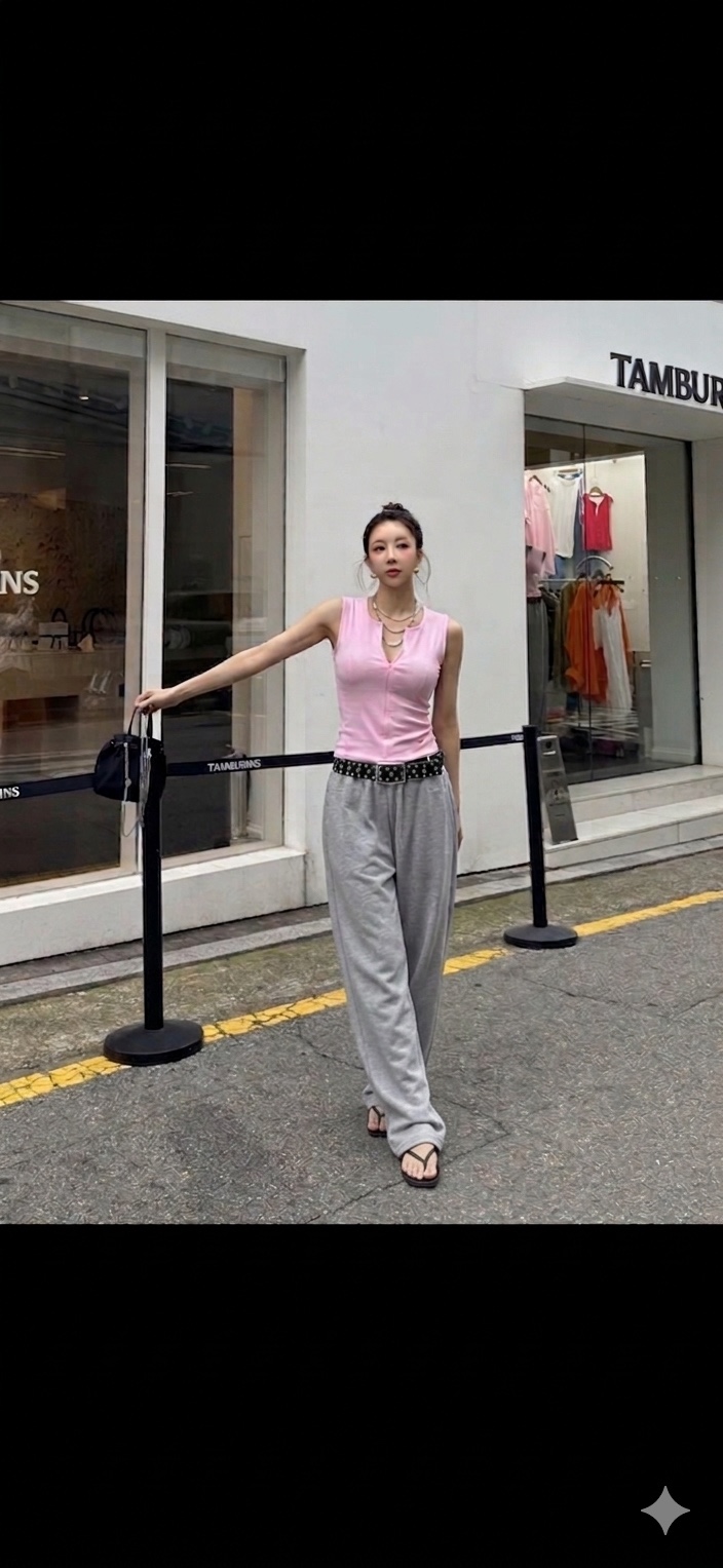 PAIRING韓國直郵實拍女裝新款職業人氣休閑推薦吊帶背心拉鏈PAIRING吊帶/背心