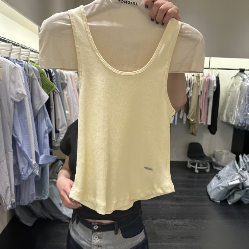 TOMGIRL韓國代購女裝新款26春夏休閑職業時尚吊帶背心柔軟TOMGIRL吊帶/背心圖色2