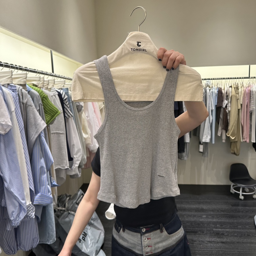 TOMGIRL韓國代購女裝新款26春夏休閑職業時尚吊帶背心柔軟TOMGIRL吊帶/背心圖色7