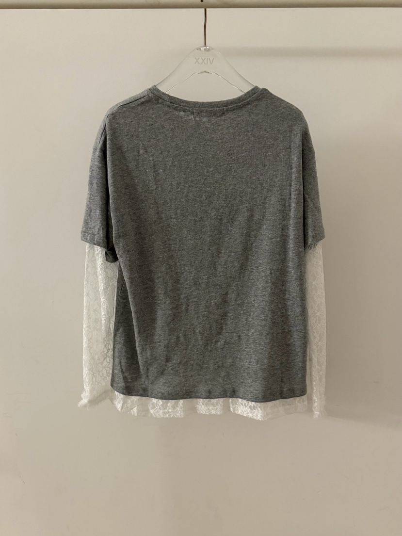 LATTE-P韓國直郵實拍女裝新款26春夏時尚職業長袖T恤假兩件LATTE-P長袖T恤