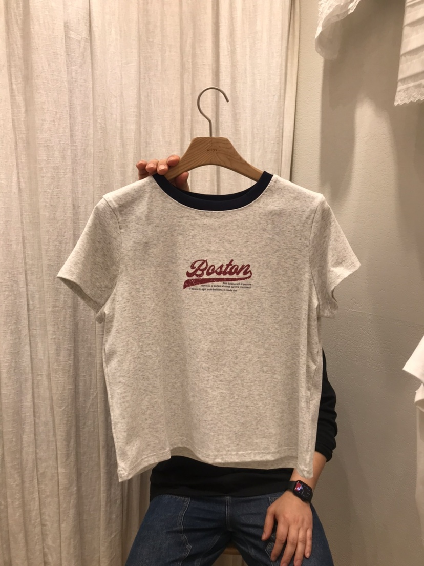 AHOY韓國東大門代購女裝新品休閑人氣26春夏職業熱賣推薦T恤AHOYT恤圖色2