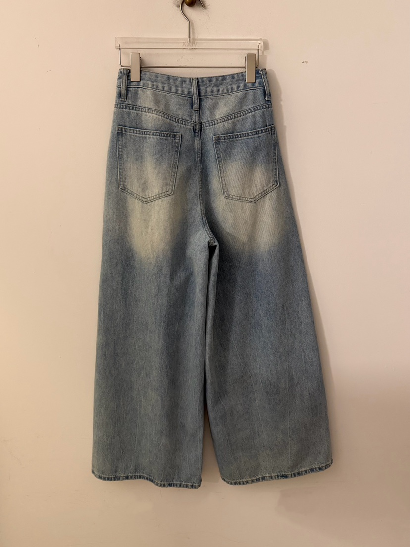 LATTE-P韓國東大門代購女裝新品26春夏熱賣時尚人氣牛仔褲LATTE-P牛仔褲