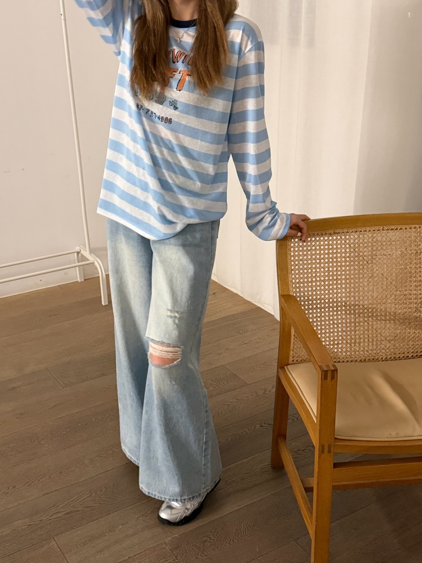 LATTE-P韓國東大門代購女裝新品26春夏熱賣時尚人氣牛仔褲LATTE-P牛仔褲