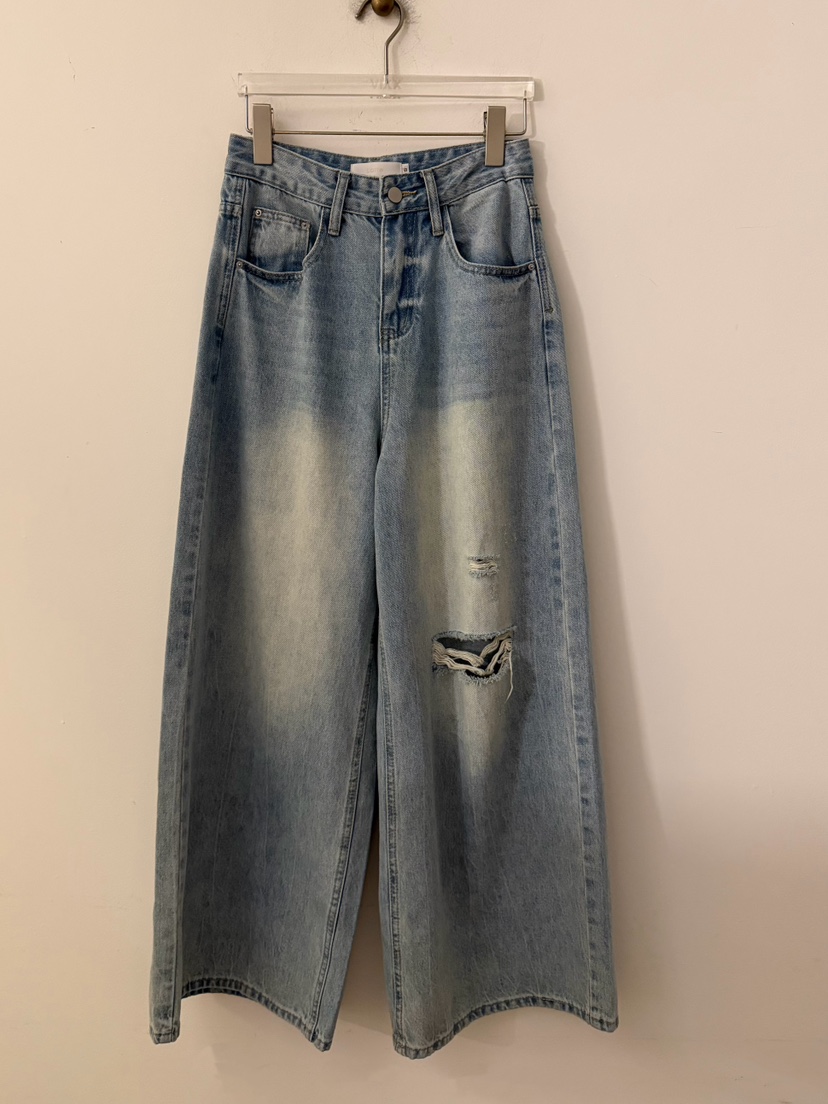 LATTE-P韓國東大門代購女裝新品26春夏熱賣時尚人氣牛仔褲LATTE-P牛仔褲圖色1