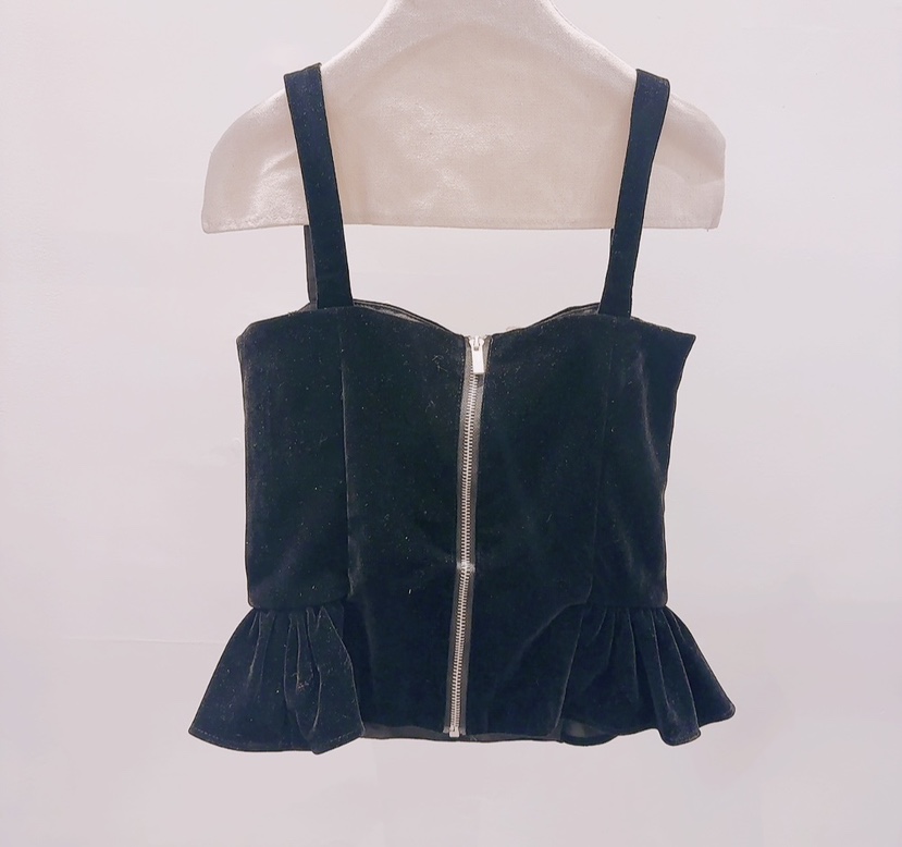 AWESOME-P韓國東大門直郵女士新品時尚推薦吊帶背心天鵝絨AWESOME-P吊帶/背心