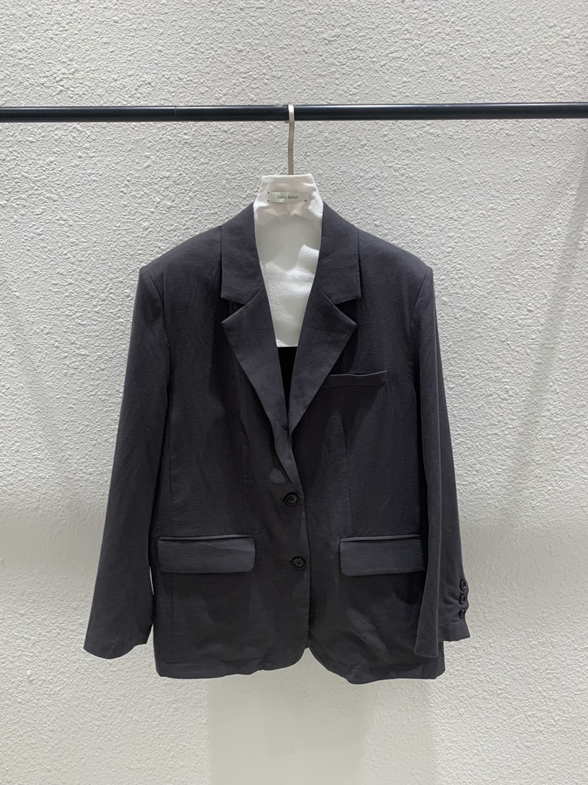 LUCY SALON韓國代購女裝新款休閑26春夏推薦時尚夾克亞麻LUCY SALON夾克圖色2