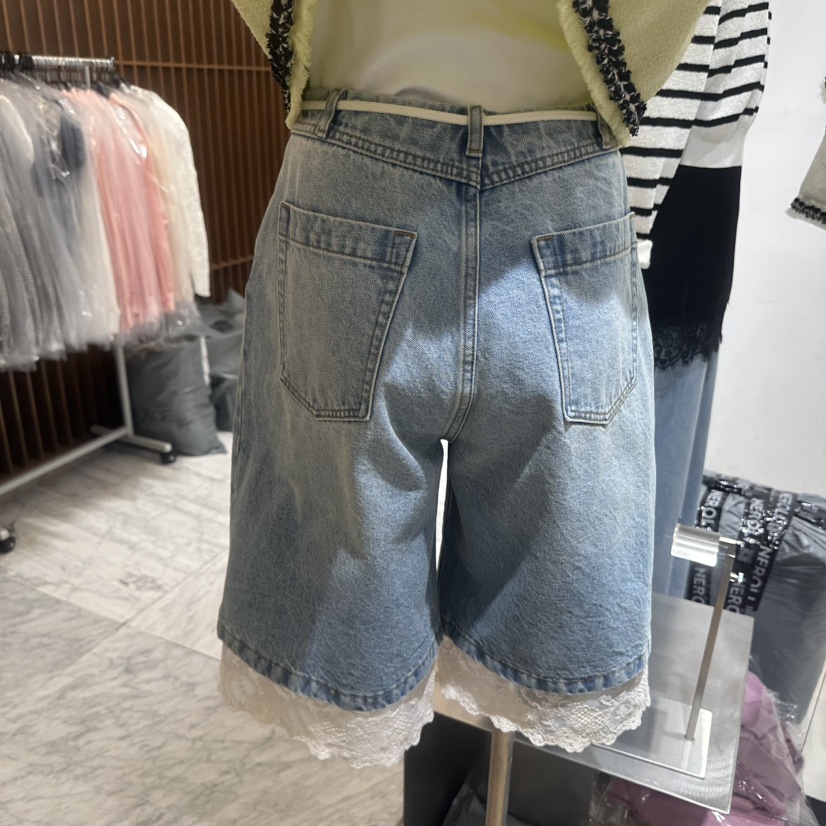 NEROLI 36韓國東大門代購女裝新品時尚休閑人氣短褲蕾絲NEROLI 36短褲