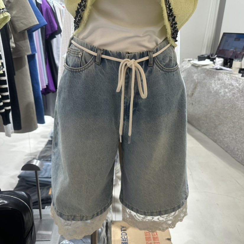 NEROLI 36韓國東大門代購女裝新品時尚休閑人氣短褲蕾絲NEROLI 36短褲圖色1