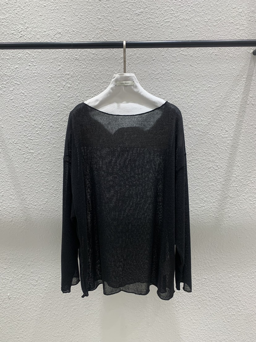 LUCY SALON韓國直郵實拍女裝新品推薦人氣熱賣長袖T恤船領LUCY SALON長袖T恤圖色3黑色