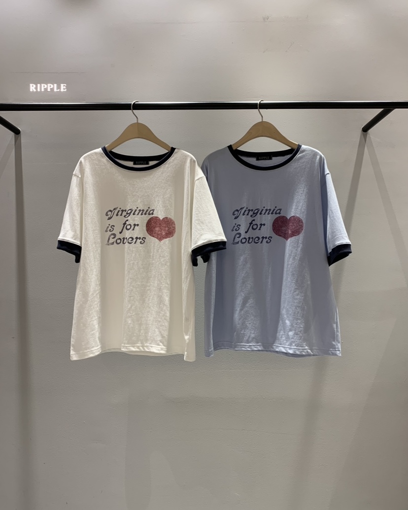 RIPPLE-P韓國直郵實拍女裝新款休閑人氣推薦時尚26春夏T恤RIPPLE-PT恤