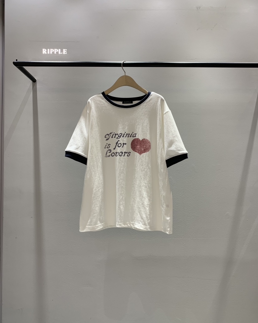 RIPPLE-P韓國直郵實拍女裝新款休閑人氣推薦時尚26春夏T恤RIPPLE-PT恤圖色1