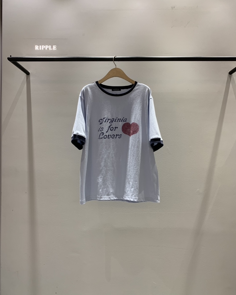 RIPPLE-P韓國直郵實拍女裝新款休閑人氣推薦時尚26春夏T恤RIPPLE-PT恤圖色2