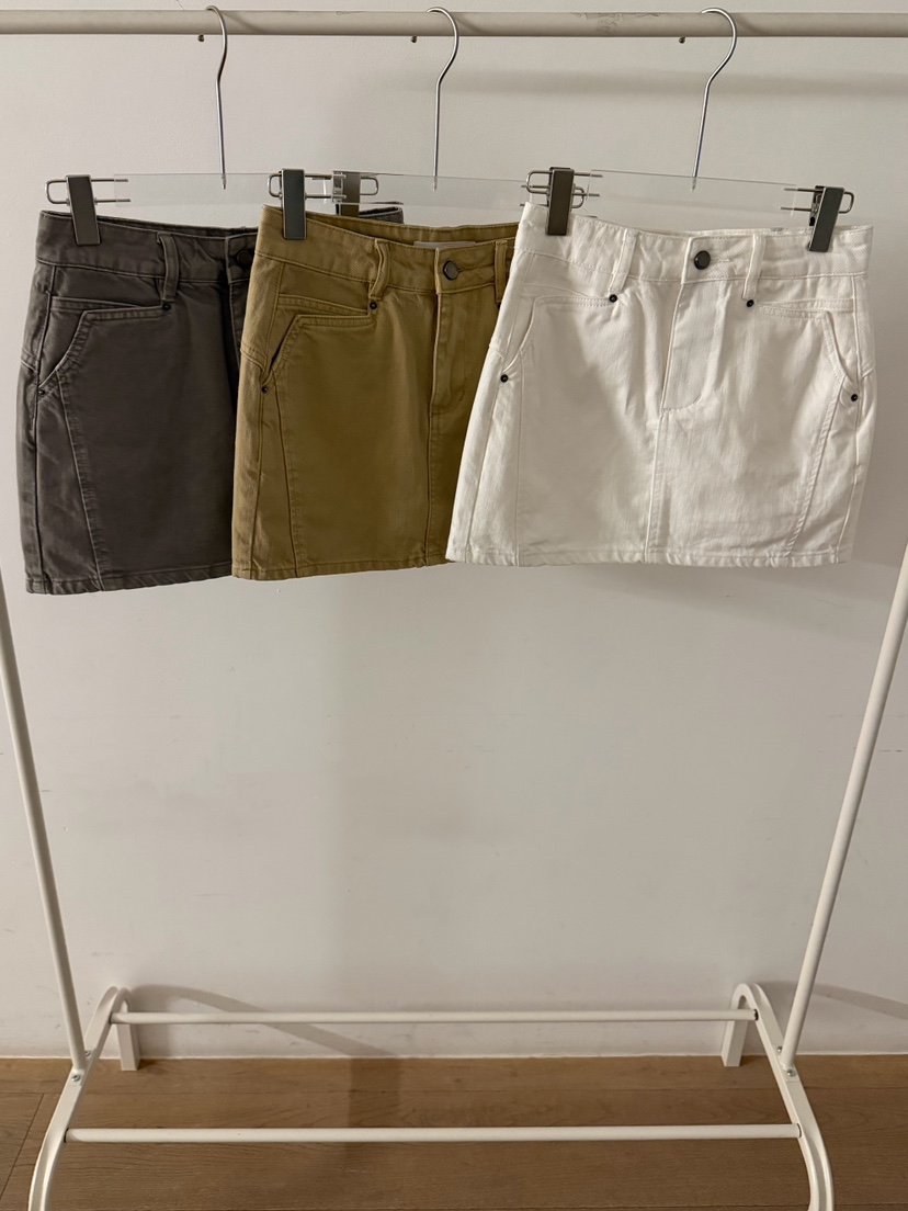 LATTE-P韓國直郵實拍女士新品推薦休閑26春夏短裙復古短款LATTE-P短裙