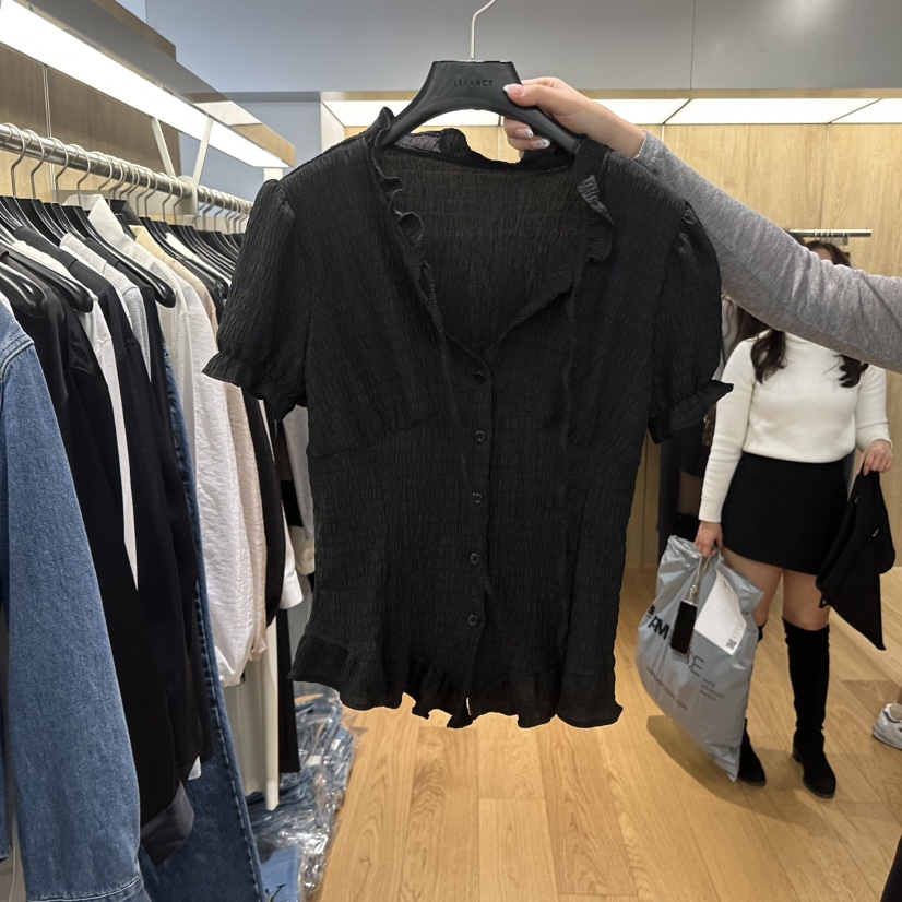 LEFANCY韓國東大門代購女士新品熱賣職業人氣26春夏襯衫蕾絲衫LEFANCY襯衫/蕾絲衫圖色2