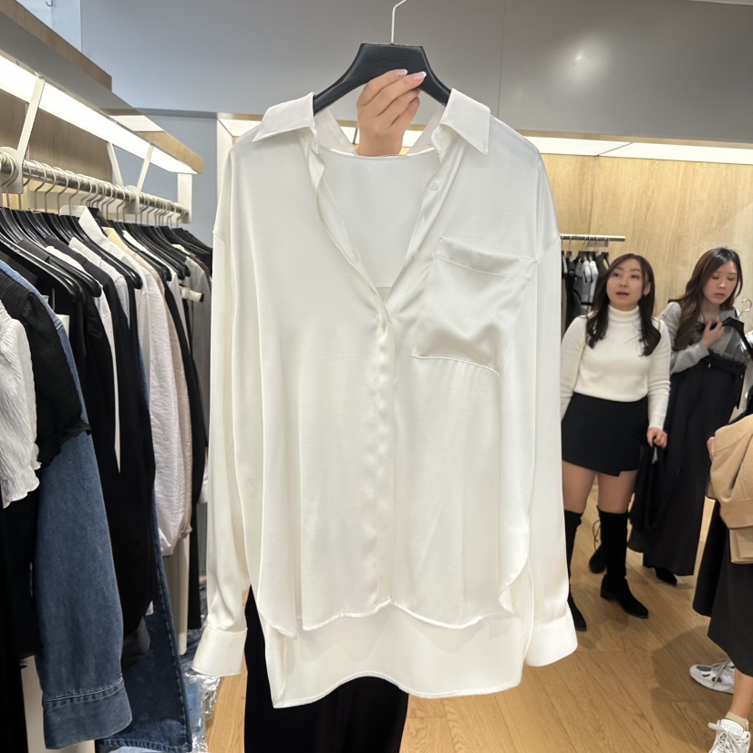 LEFANCY韓國直郵女裝新品26春夏時尚職業推薦休閑襯衫蕾絲衫LEFANCY襯衫/蕾絲衫圖色1