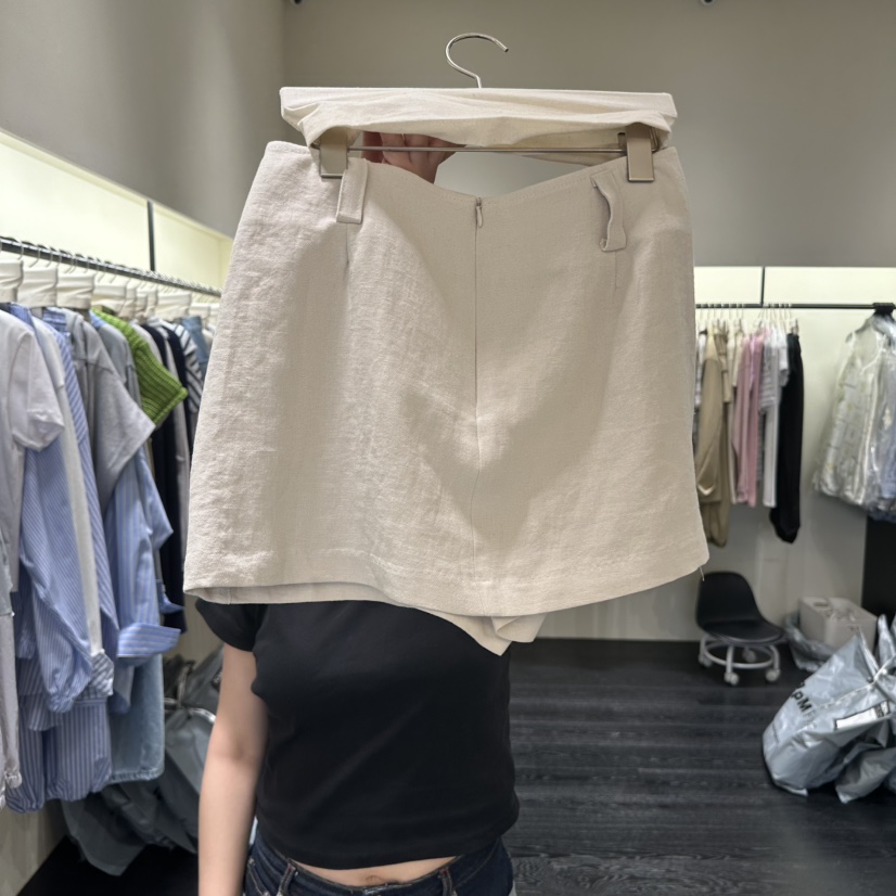 TOMGIRL韓國東大門直郵女裝新品推薦人氣時尚26春夏裙褲亞麻TOMGIRL裙褲圖色2