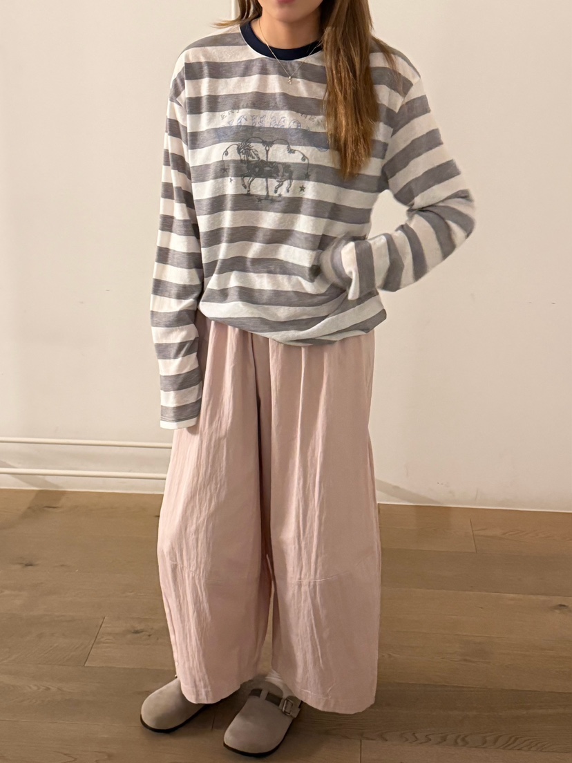 LATTE-P韓國東大門直郵女裝新品推薦休閑26春夏熱賣休閑褲LATTE-P休閑褲