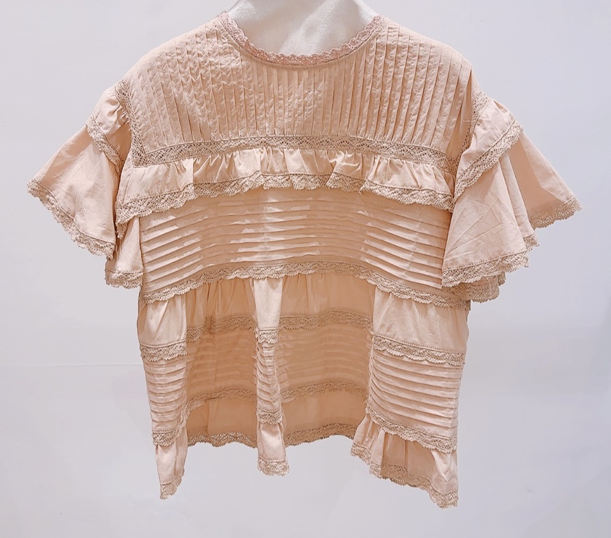 AWESOME-P韓國東大門直郵女裝新款熱賣襯衫蕾絲衫褶裥棉AWESOME-P襯衫/蕾絲衫圖色2