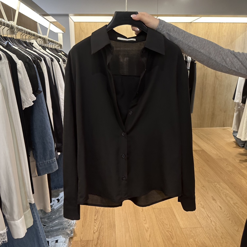 LEFANCY韓國東大門代購女士新品人氣休閑熱賣26春夏襯衫蕾絲衫LEFANCY襯衫/蕾絲衫圖色3