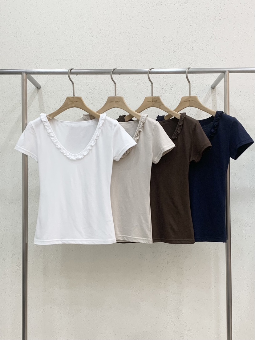 LIGHT AND SALT韓國直郵女士新款時尚人氣熱賣推薦職業T恤LIGHT AND SALTT恤
