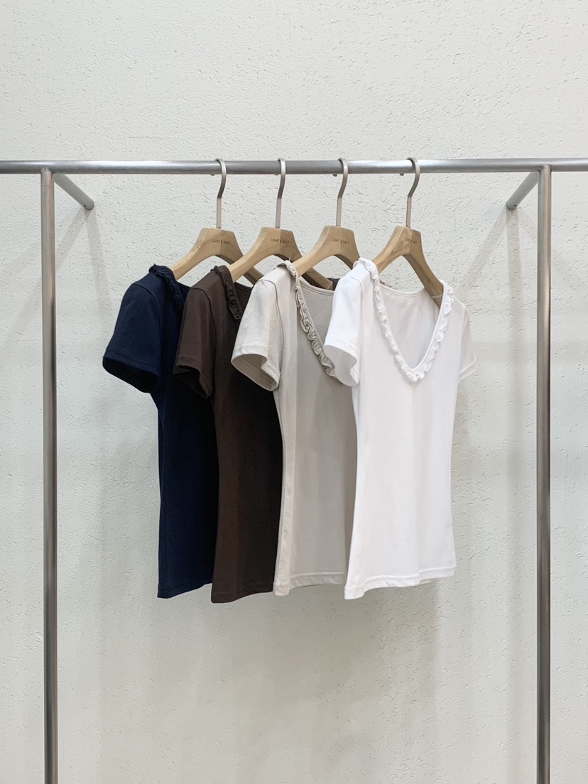 LIGHT AND SALT韓國直郵女士新款時尚人氣熱賣推薦職業T恤LIGHT AND SALTT恤